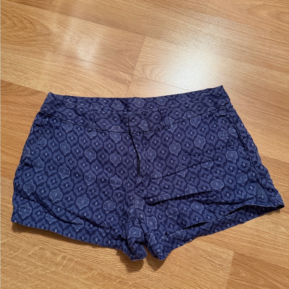 Cynthia Rowley Navy Geometric Women's Shorts